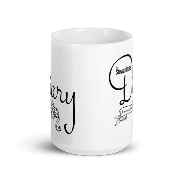 The Stewardess's Diary White Glossy Mug - Image 3