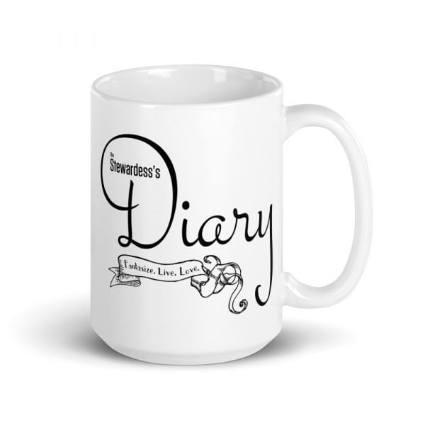The Stewardess's Diary White Glossy Mug